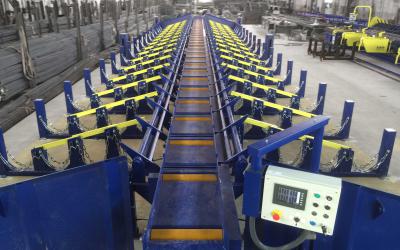 Logistic improvement for rebar processing shop